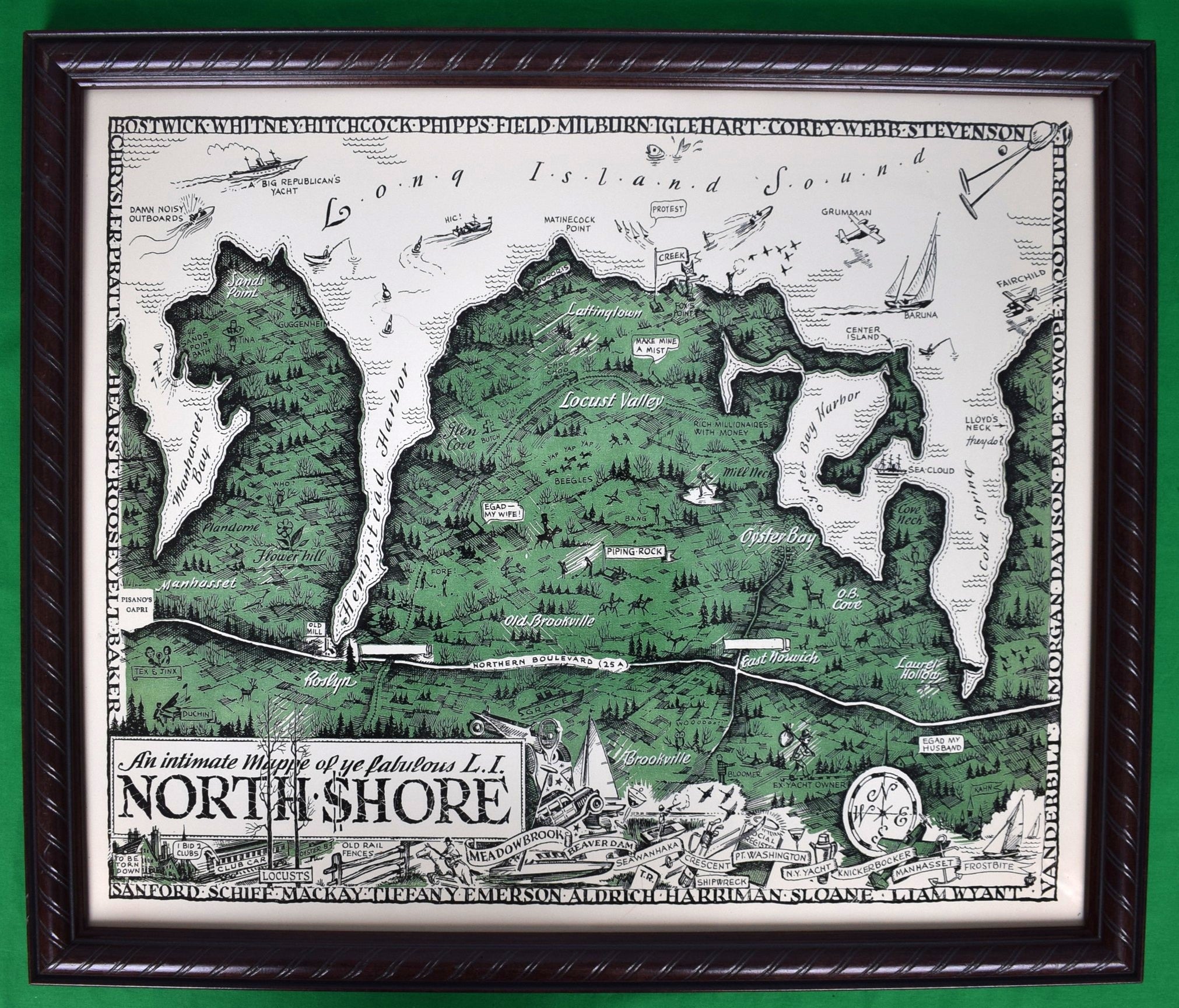 "An Intimate Mappe of Ye Fabulous L.I. North Shore"