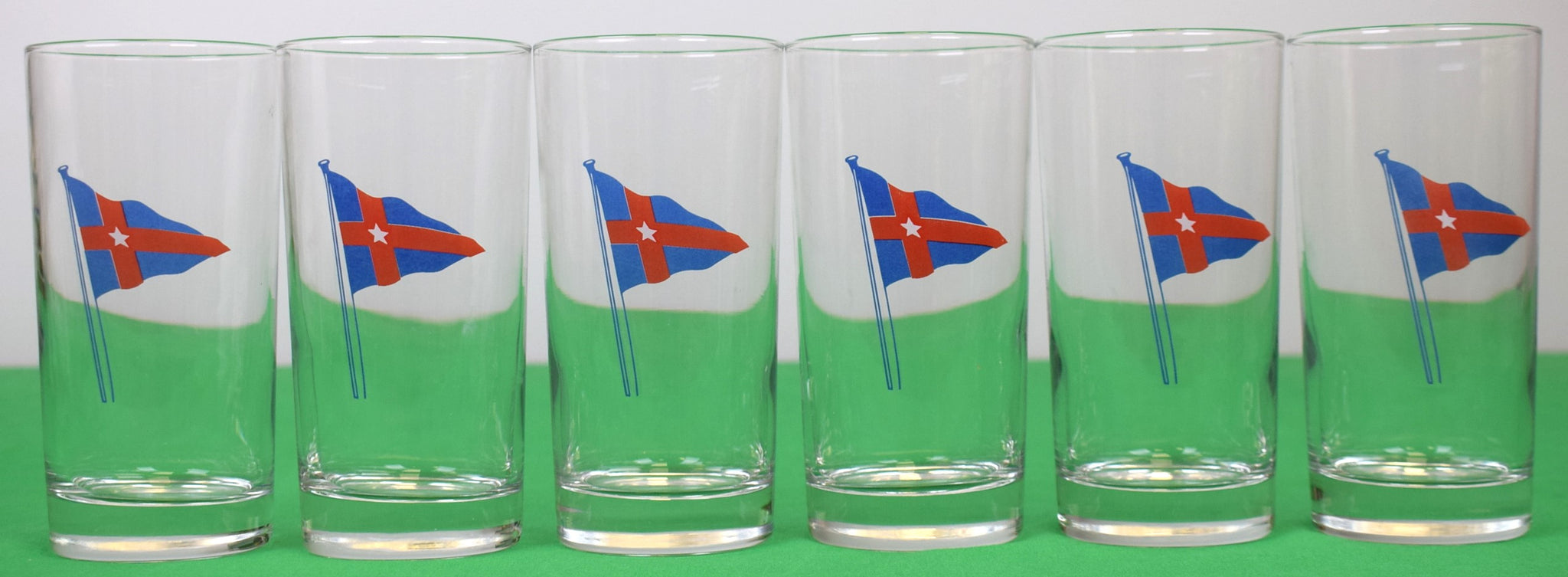 "Set x 6 New York Yacht Club Highball Cocktail Glasses"