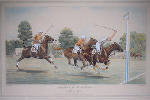 The Derrydale Press American Polo Scenes "The Save" 1930 By Paul Brown