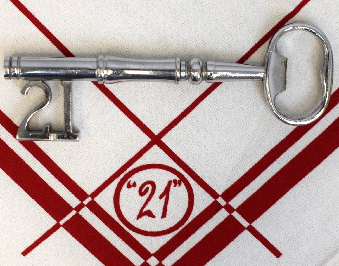 The "21" Club New York Key 'Blade' Corkscrew & Bottle Opener