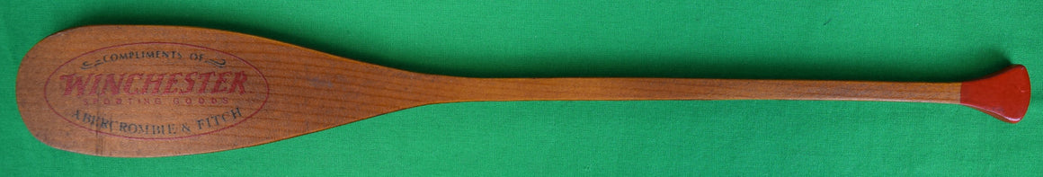 "Abercrombie & Fitch x Winchester Sporting Goods Sample Wood Canoe Paddle"