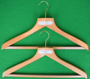 Pair x Anderson & Sheppard Savile Row Tailors Oak Suit Hangers