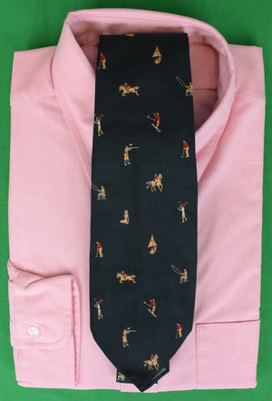 J. Press Country Life Hunter Green English Silk Club Tie