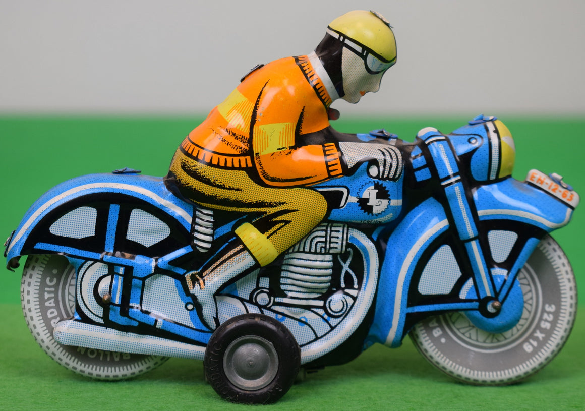 Ballon Cordatic c1963 Motorcycle Tin Toy