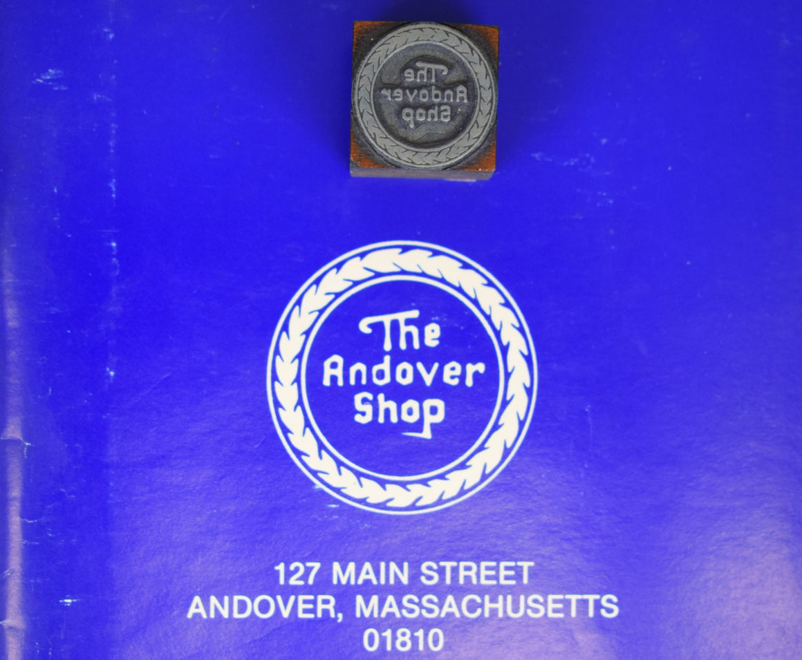 "The Andover Shop Letterhead Printer's Block"