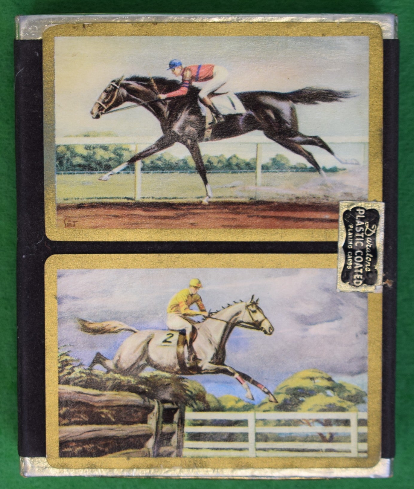 "Box Twin Deck of Sam Savitt Equestrian Theme Playing Cards" (SOLD)