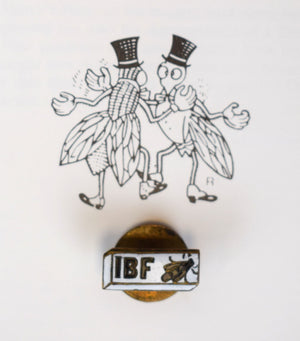 "Harry’s New York Bar Paris International Bar Fly IBF Enamel Lapel Pin"