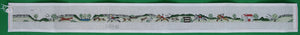 Hand-Painted Needlepoint Fox-Hunt Scene Canvas Belt