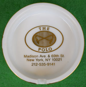 The Polo Lounge Madison Ave NYC Porcelain Ashtray