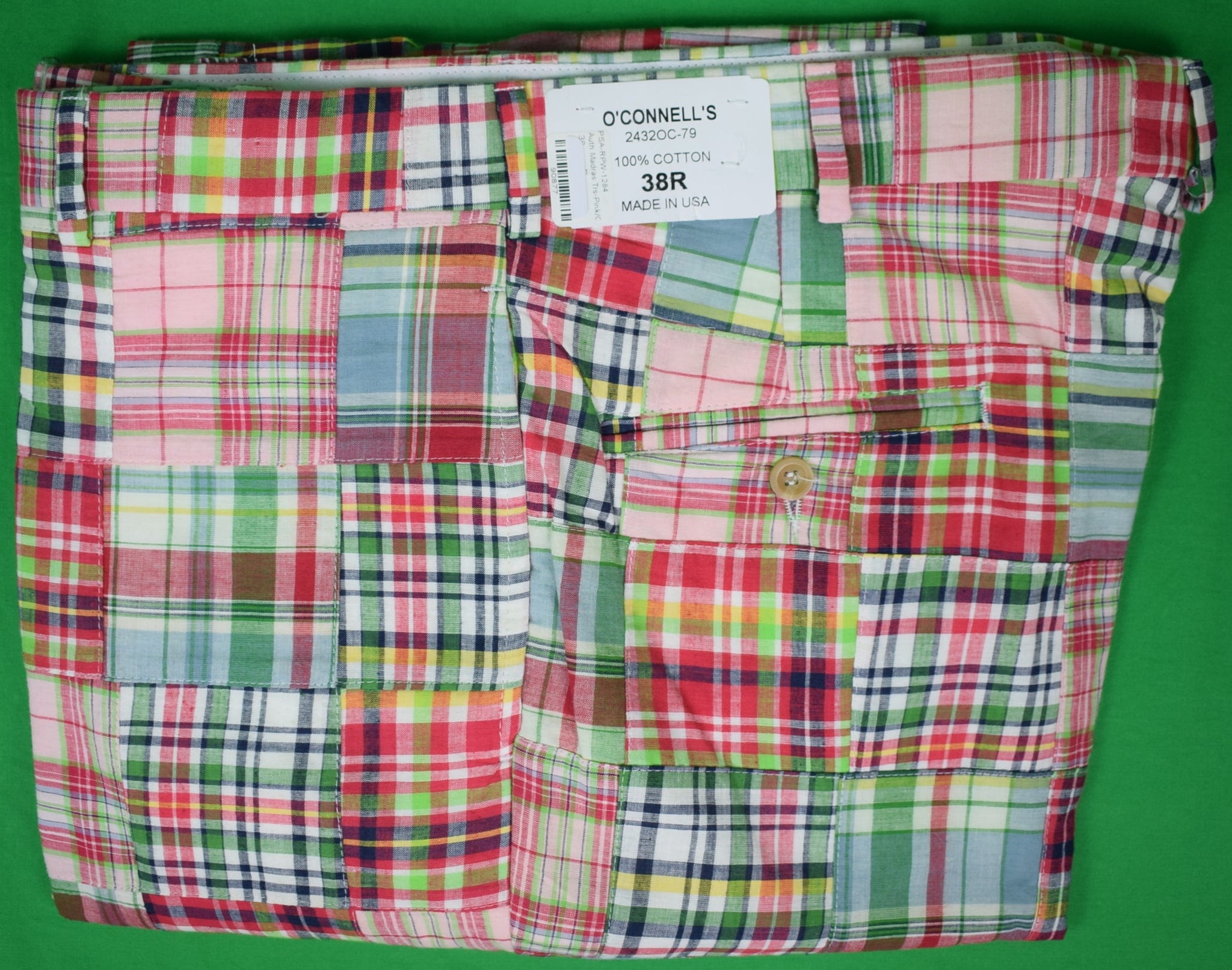 Vintage Polo Ralph Lauren Pastel Plaid Zip Up Jacket Size XL Easter Madras