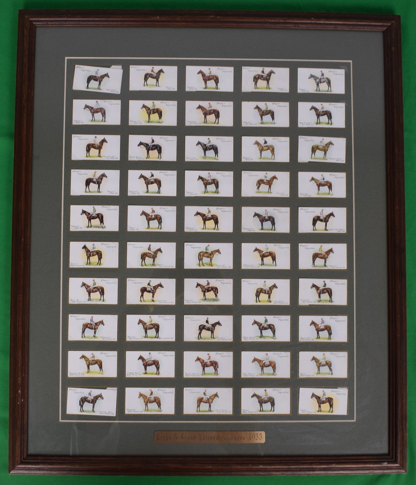 Set x 50 Derby & Grand National Winners 1933 Player's Cigarette Cards
