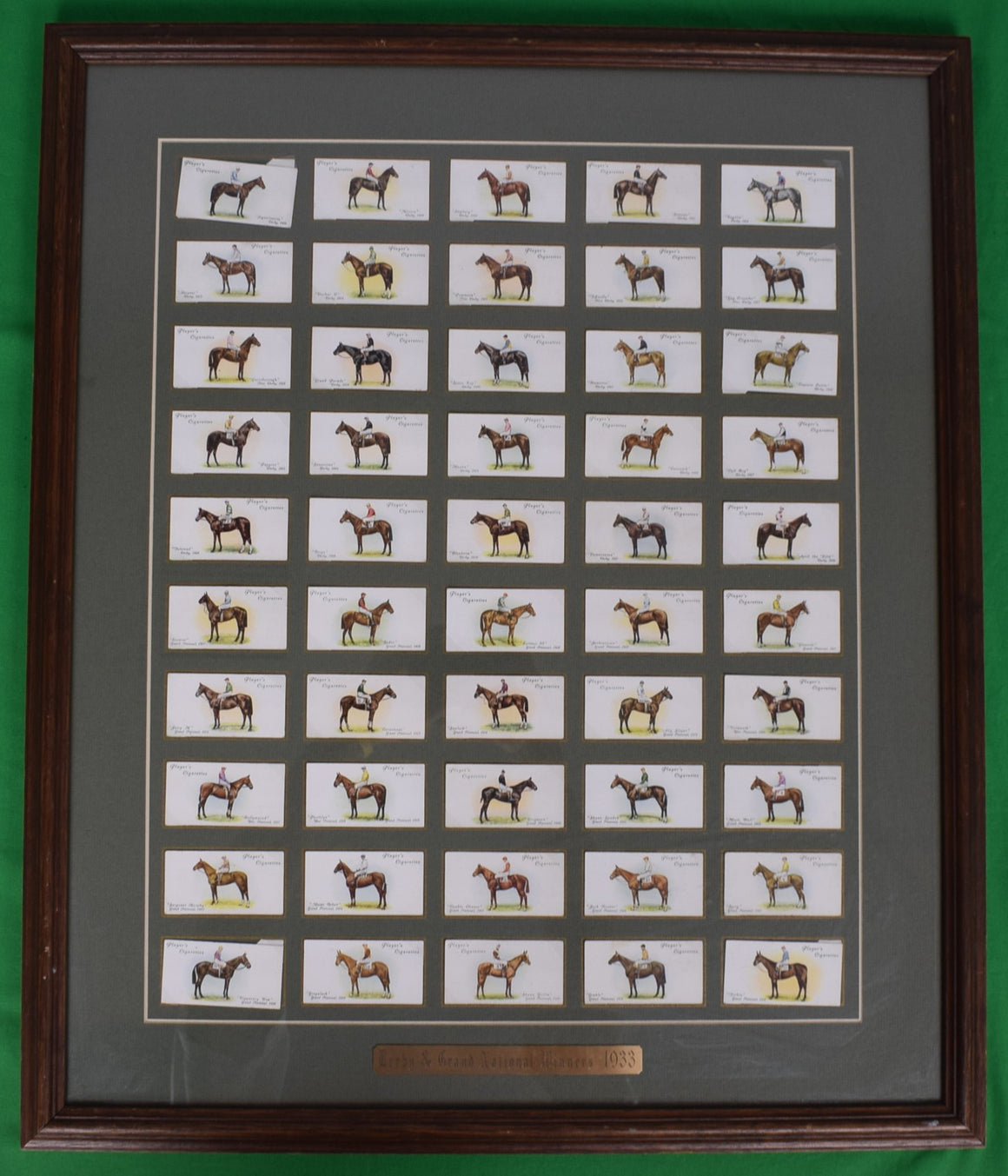 Set x 50 Derby & Grand National Winners 1933 Player's Cigarette Cards