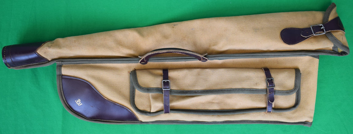 "Abercrombie & Fitch Canvas Leather Rifle Take Down Gun Soft Case"