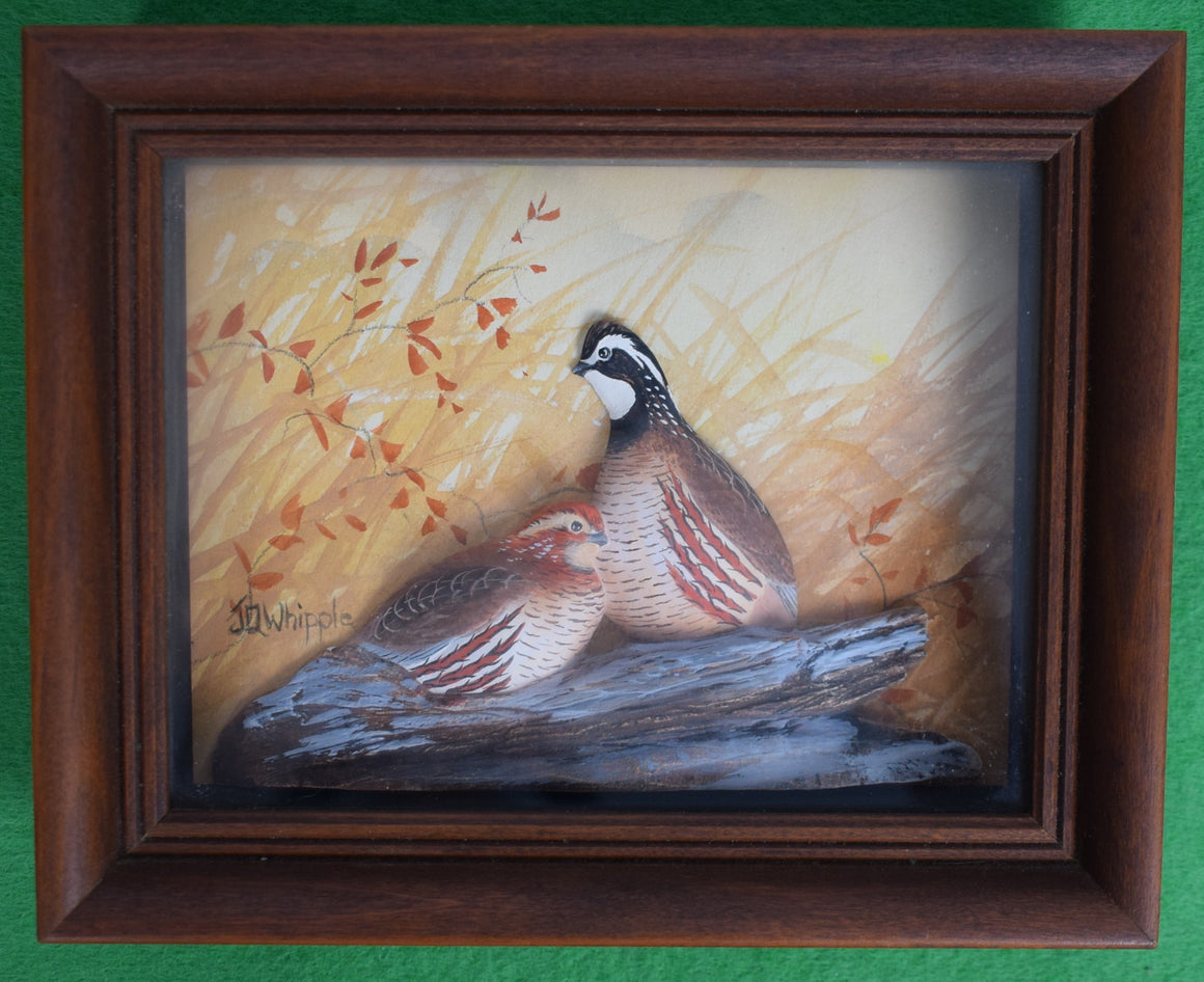 Abercrombie & Fitch x Joseph Q. Whipple Hand Painted Partridge Shadowbox