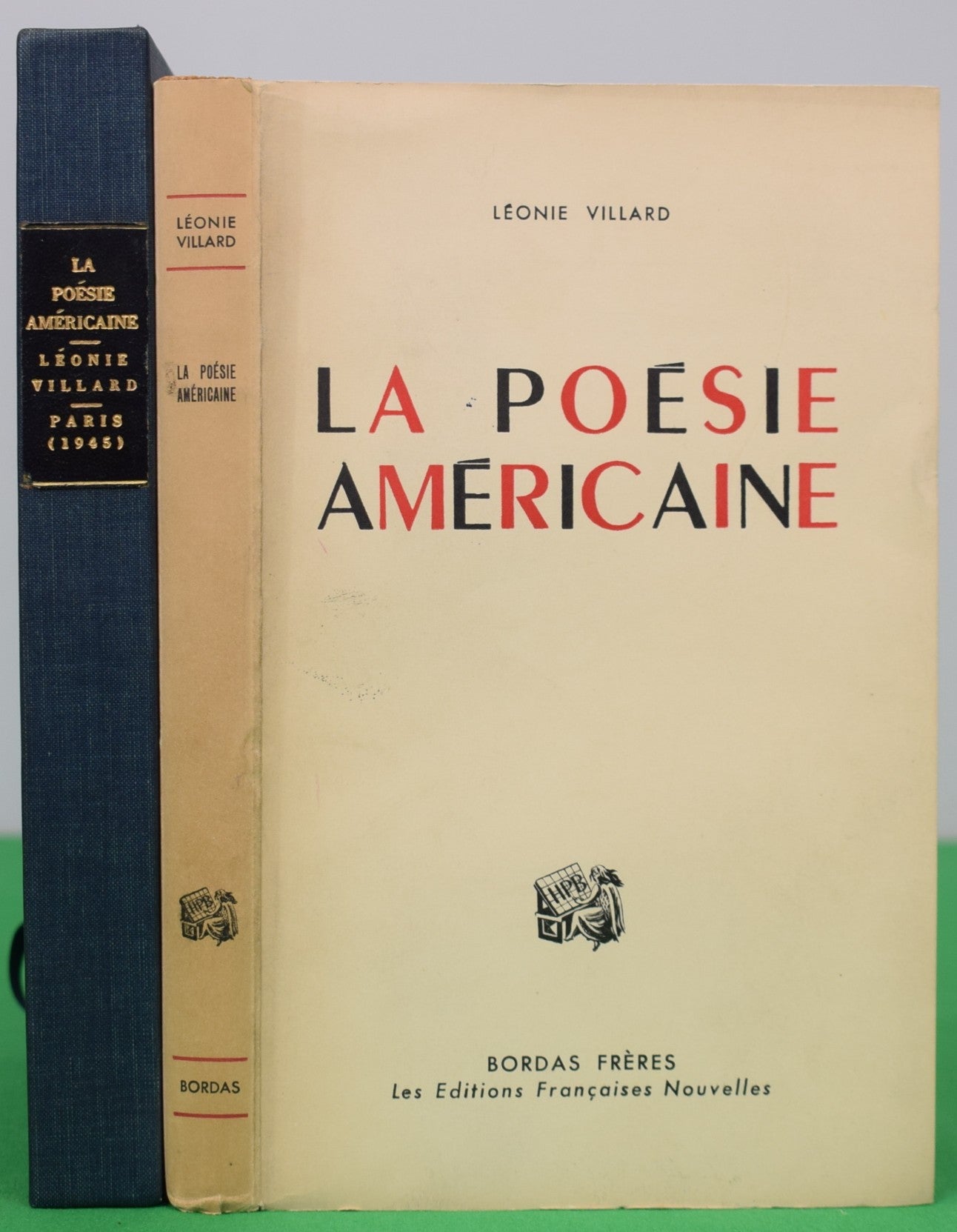 "La Poesie Americaine" 1945 VILLARD, Leonie