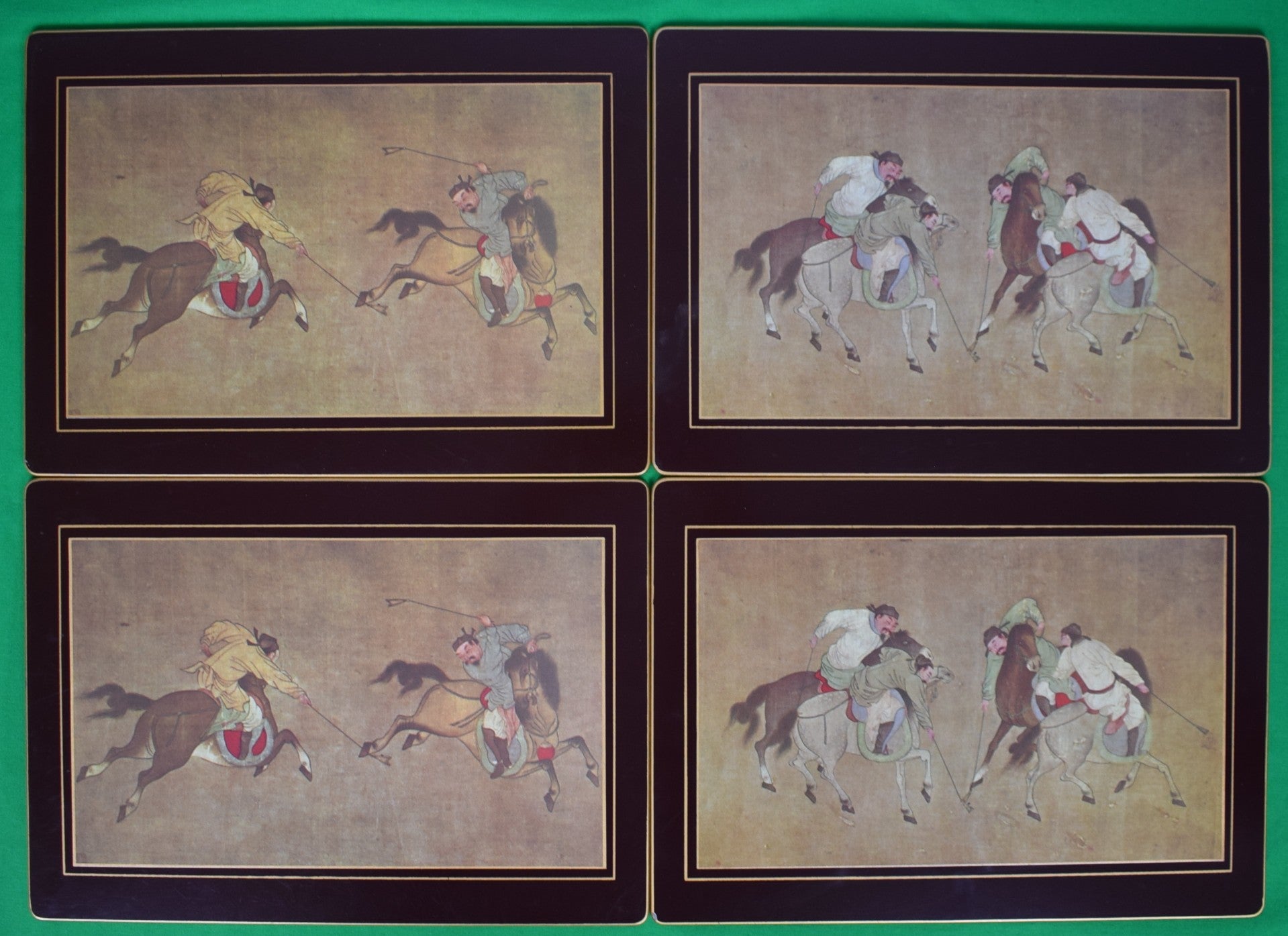 Box Set x 4 Ming Polo Placemats Made In England