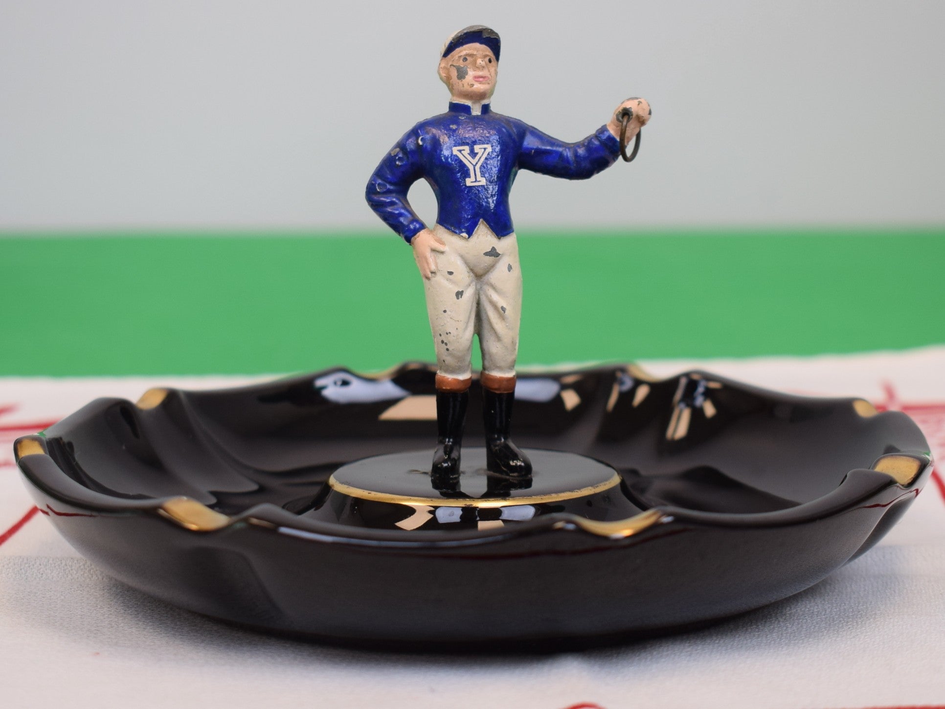 The "21" Club x Yale Blue Jockey Ashtray
