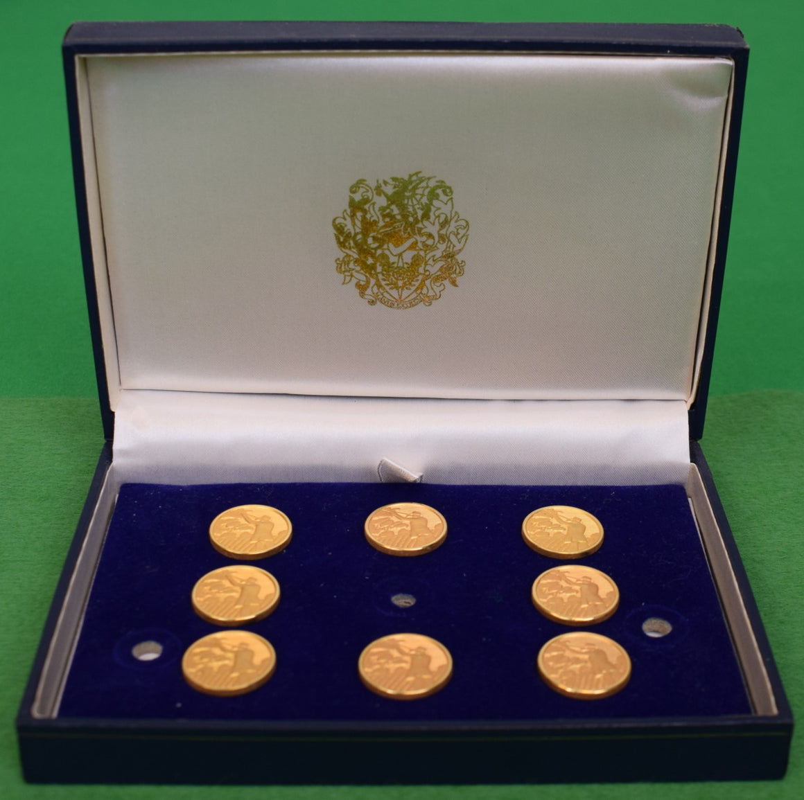Set x 8 London Badge Brass Huntsman/ Shooter Blazer Buttons