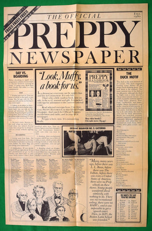 "The Official Preppy Newspaper" Fall 1980 (SOLD)