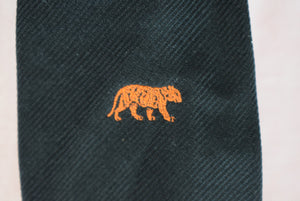 "Chipp x Princeton Orange Tigers Black Silk Club Tie"