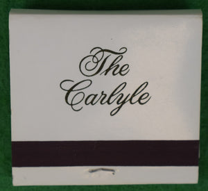 The Carlyle Hotel Matchbook (NEW)