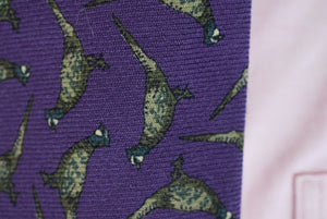 Polo Ralph Lauren Purple Wool Challis Pheasant Club Tie