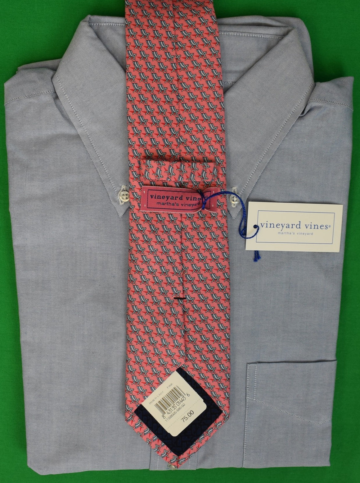 Vineyard Vines Beach Chair Pink Silk Tie (NWT)