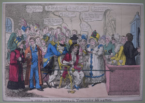 "A Peep Into The Pump Room Or The Zomersetshire Folk In A Maze" 1818