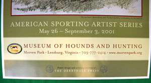 "Paul Brown Artist And Illustrator" 2001 Museum Of Hounds And Hunting Poster