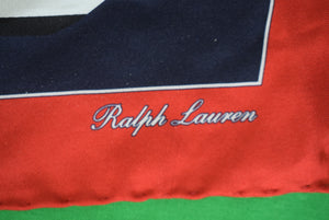 Ralph Lauren Purple Label Made in Italy Red Regatta Sailboat Pocket Square (NWT/ Box)