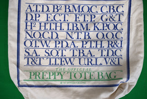 "The Official Preppy Tote Bag" 1981