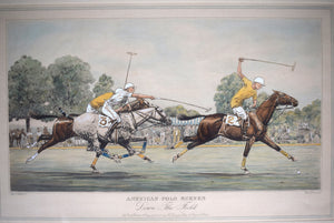 The Derrydale Press American Polo Scenes "Down The Field" 1930 By Paul Brown