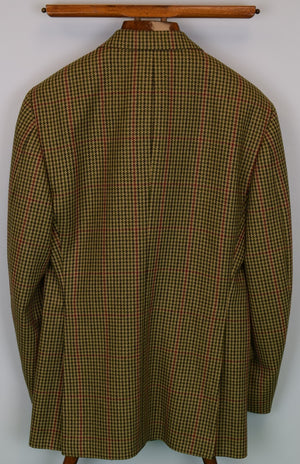 "The Andover Shop District Check Scottish Olive Tweed c1998 Sport Coat" Sz 39R