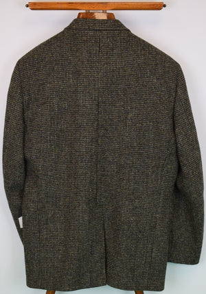 "J. Press Char Olive Tic Weave Harris Tweed Wool Sport Coat" Sz 44R (NW$895T)