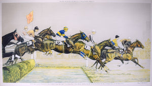 "The Water Jump In The Grand National Of 1931 At Aintree" by Paul Brown