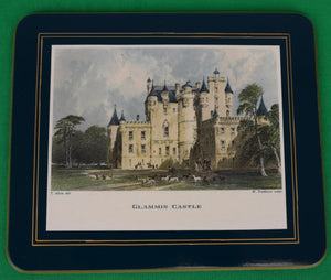 "Box Set x 6 Brooks Brothers Plate Mats w/ English Castle Scenes"