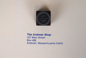 "The Andover Shop Letterhead Printer's Block"