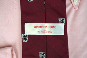 "The Andover Shop x Winthrop House Harvard University Burgundy Silk Tie" (SOLD)