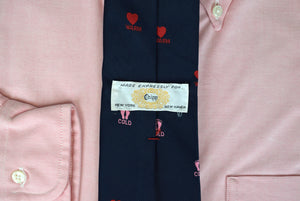 "Chipp Warm Heart/ Cold Feet Navy Poly Tie"