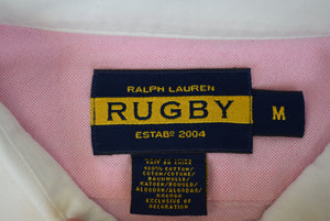 "Rugby Ralph Lauren Pink Oxford Cloth w/ Front 5 Placket Tux Shirt" Sz M