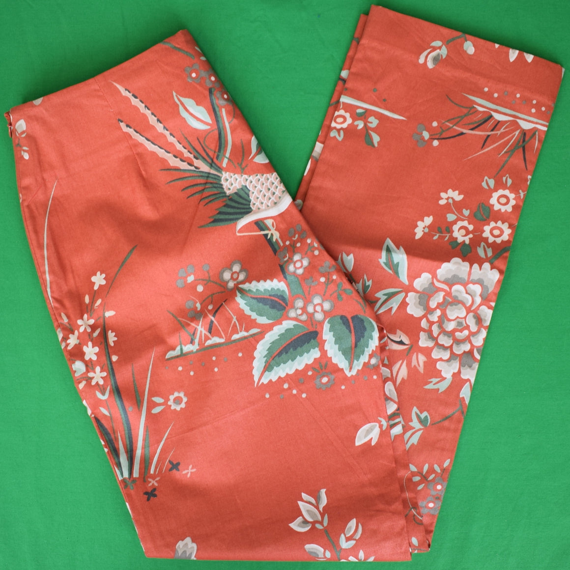 Steven Stolman x Scalamandré Glazed Chintz Floral Print Slacks Sz: 6