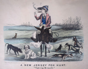 A New Jersey Fox Hunt. "Taking Breath"