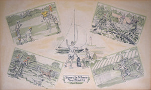 Paul Brown x Brooks Brothers "Sport Is Where You Find It" Advert Lithograph