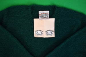 "Jamieson's Of Scotland Hunter Green Shetland Crewneck Sweater" Sz XL/ 42 (NWT)
