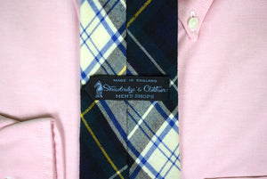 "Strawbridge & Clothier Dress Gordon Tartan English Wool/ Cotton Flannel Tie"