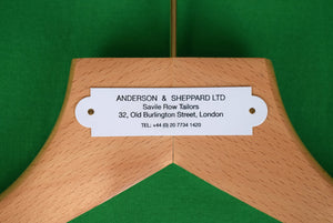 Pair x Anderson & Sheppard Savile Row Tailors Oak Suit Hangers