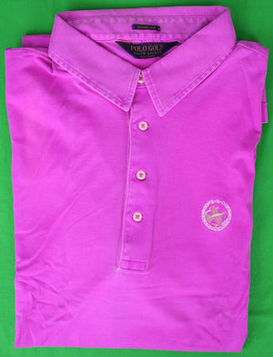 "Rolling Rock Club x Ralph Lauren Polo Golf Purple Shirt" Sz: XXL (SOLD)