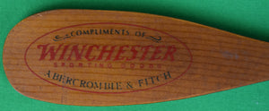 "Abercrombie & Fitch x Winchester Sporting Goods Sample Wood Canoe Paddle"