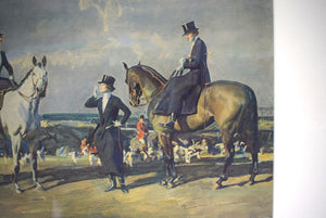 "Why Weren't You Out Yesterday?" Chromolithograph By Sir Alfred Munnings