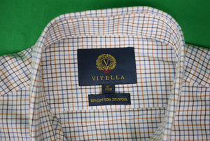 Viyella Cotton/ Wool Tattersall B/D Sport Shirt Sz 16 New w/ Tags